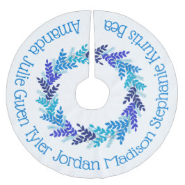 Blauwe kerstreuzennamen kerstboom rok