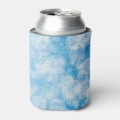 Blauwe Kerstsneeuwvlokken        Blikjeskoeler (Blikje Voorkant)