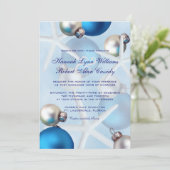 Blauwe kerststaarvis uitnodigen voor Tropisch huwe Kaart (Staand voorkant)