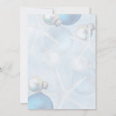 Blauwe kerststaarvis uitnodigen voor Tropisch huwe Kaart (Achterkant)