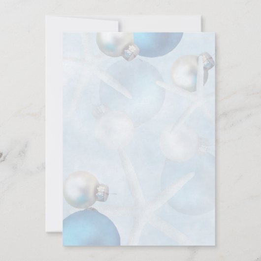 Blauwe kerststaarvis uitnodigen voor Tropisch huwe Kaart (Achterkant)