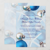 Blauwe kerststaarvis uitnodigen voor Tropisch huwe Kaart (Voorkant / Achterkant)