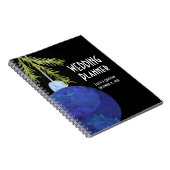 Blauwe kerstversiering, bruiloft Planner Notitieboek (Rechterzijde)