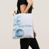 Blauwe kerstversiering tote bag (Dichtbij)
