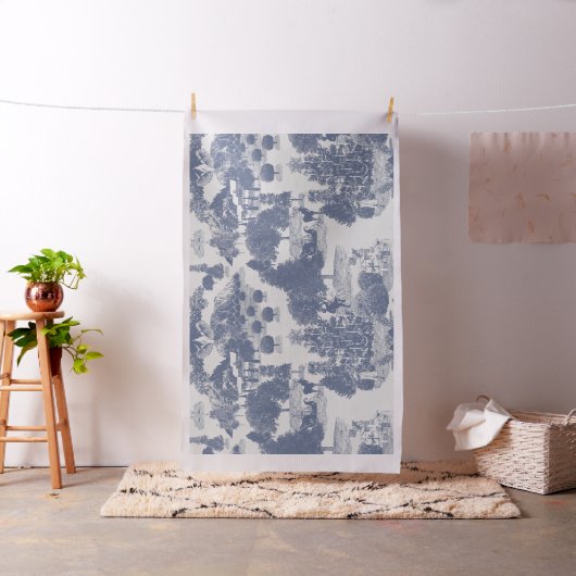 Blauwe kerstwinter Wonderland 30 inch Stof (Voorbeeld)