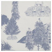 Blauwe kerstwinter Wonderland 30 inch Stof (Swatch)