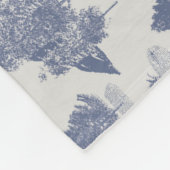 Blauwe kerstwinter Wonderland Fleece Deken (Hoek)