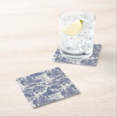 Blauwe kerstwinter Wonderland Kartonnen Onderzetters (Insitu)