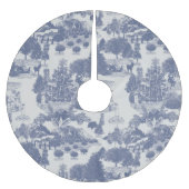 Blauwe kerstwinter Wonderland Kerstboom Rok (Voorkant)