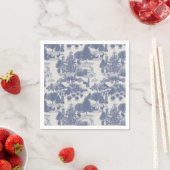 Blauwe kerstwinter Wonderland Servet (Insitu)