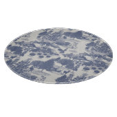 Blauwe kerstwinter Wonderland Snijplank (Hoek)