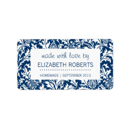 Blauwe Keuken Zelfgemaakte Inblikken Bakken Crafts Etiket