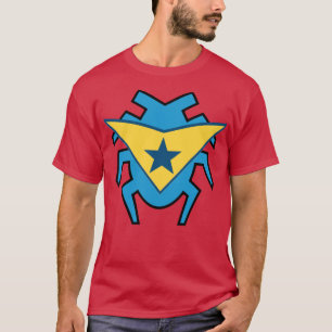 Blauwe Kever en Booster Gold T-shirt
