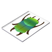 Blauwe kever notitieboek (Linkerzijde)