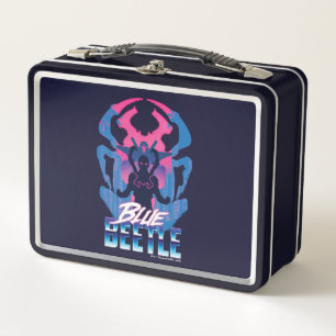Blauwe kever retrowave versus grafisch