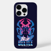 Blauwe kever retrowave versus grafisch Case-Mate iPhone case (Achterkant)