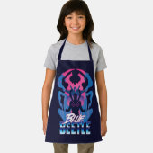 Blauwe kever retrowave versus grafisch schort (Insitu)