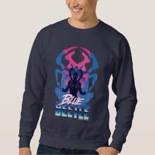 Blauwe kever retrowave versus grafisch trui