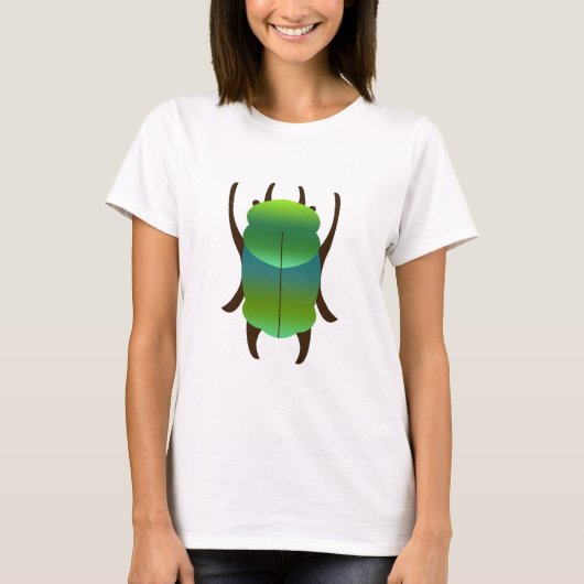 Blauwe kever t-shirt (Voorkant)