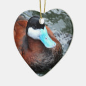 Blauwe kiekendoosjes keramisch ornament (Links)