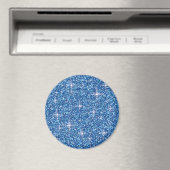 Blauwe kiekenglitter magneet (Insitu (Vaatwasser))