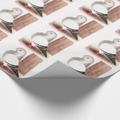 Blauwe kieuwhok cadeaupapier (Hoek)