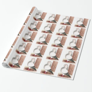 Blauwe kieuwhok cadeaupapier