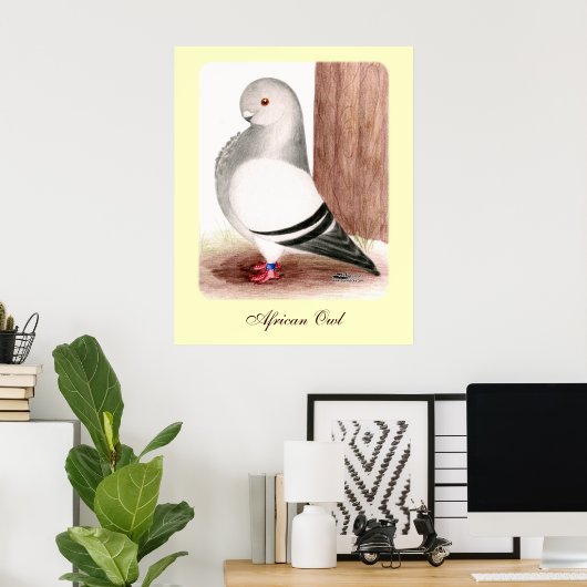 Blauwe kieuwhok poster (Thuiskantoor)