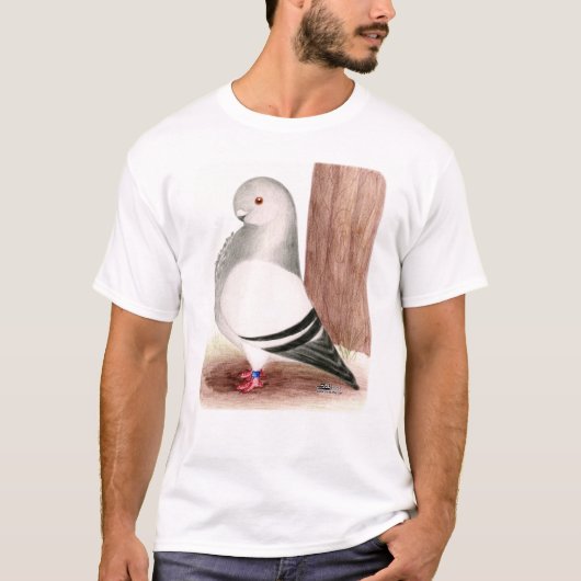 Blauwe kieuwhok t-shirt (Voorkant)