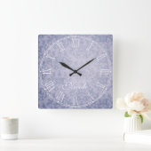 Blauwe kieuwpijp vierkante klok (Huis)