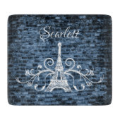 Blauwe kieuwtoren voor Eiffel Snijplank (Voorkant)