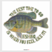 Blauwe kieuwvis | Geviste offertes | VADERDAG Sticker (Vel)