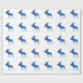 blauwe kiezels cadeaupapier (Vlak)