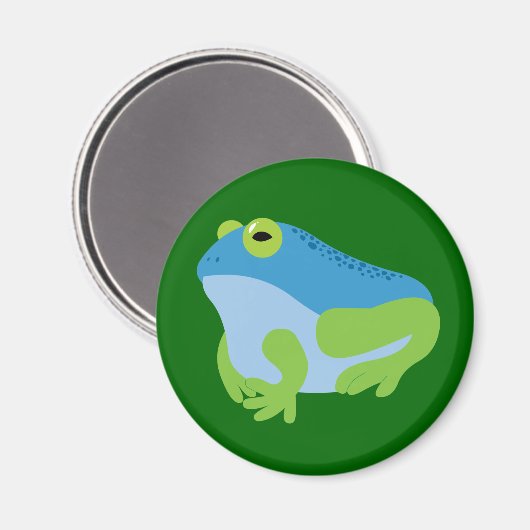 Blauwe kikker magneet (Voorkant / Achterkant)