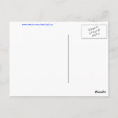 Blauwe Kikker met Umbrella Briefkaart (Achterkant)