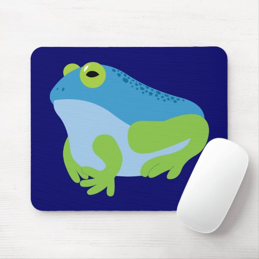 Blauwe kikker muismat (Met muis)