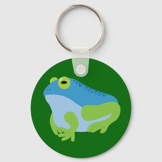 Blauwe kikker sleutelhanger (Voorkant)