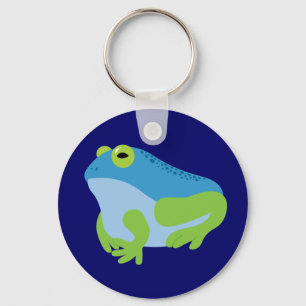 Blauwe kikker sleutelhanger