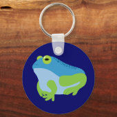Blauwe kikker sleutelhanger (Voorkant)