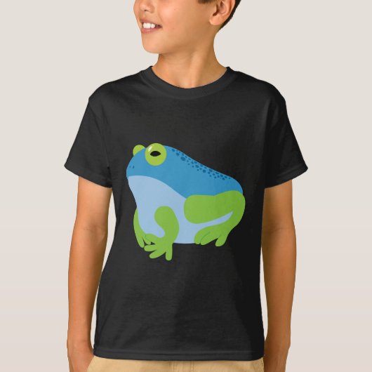 Blauwe kikker t-shirt (Voorkant)