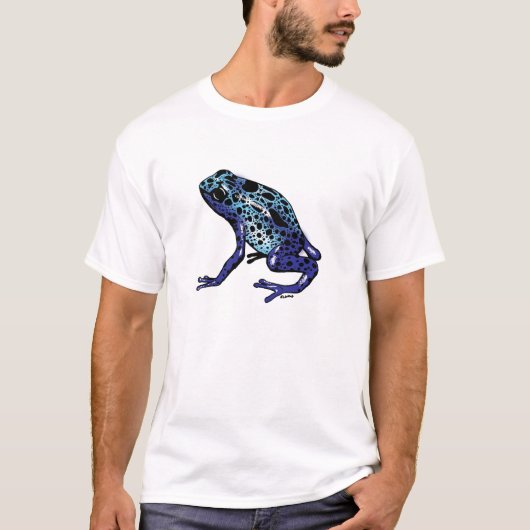 Blauwe kikker t-shirt (Voorkant)