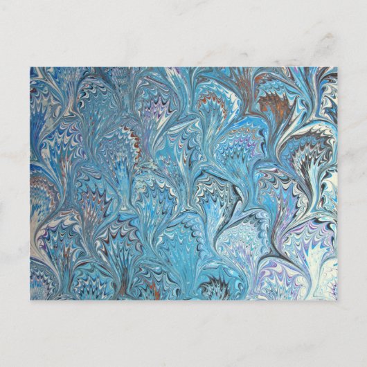 Blauwe kikkervis briefkaart (Voorkant)