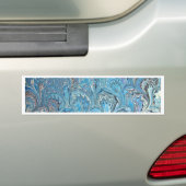 Blauwe kikkervis bumpersticker (Op auto)