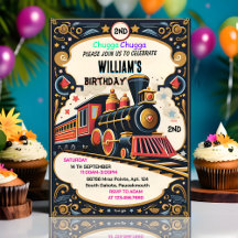 Blauwe kinder Jongens Vintage Twee Trein 2e Verjaa