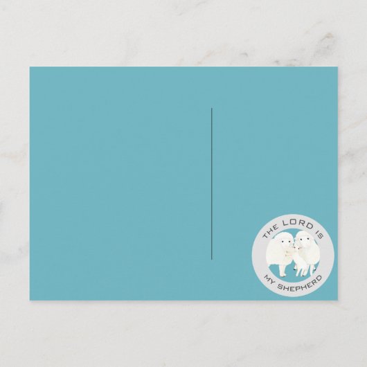 Blauwe kinderen zijn een erfenis van de Heer Briefkaart (Achterkant)