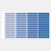 Blauwe kinderopvang kleding eigendomslabels naam j labels (Vel)