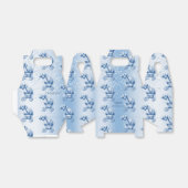 Blauwe kinderwagen Favor Box Bedankdoosjes (Uitgevouwen)