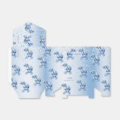 Blauwe kinderwagen Favor Box Bedankdoosjes (Uitgevouwen)