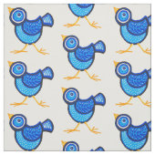 Blauwe kip stof (Swatch)