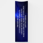 BLAUWE KLANTBANNERSJABLOON SPANDOEK (Verticaal)